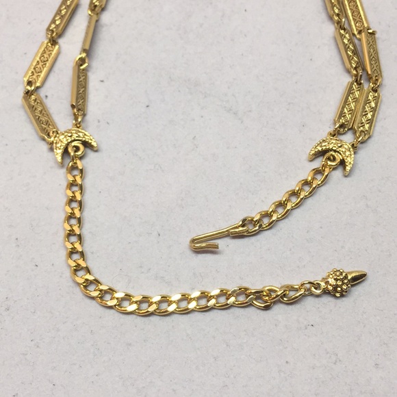 Amazing vintage Art Nouveau style Goldette necklace. - Picture 4 of 8